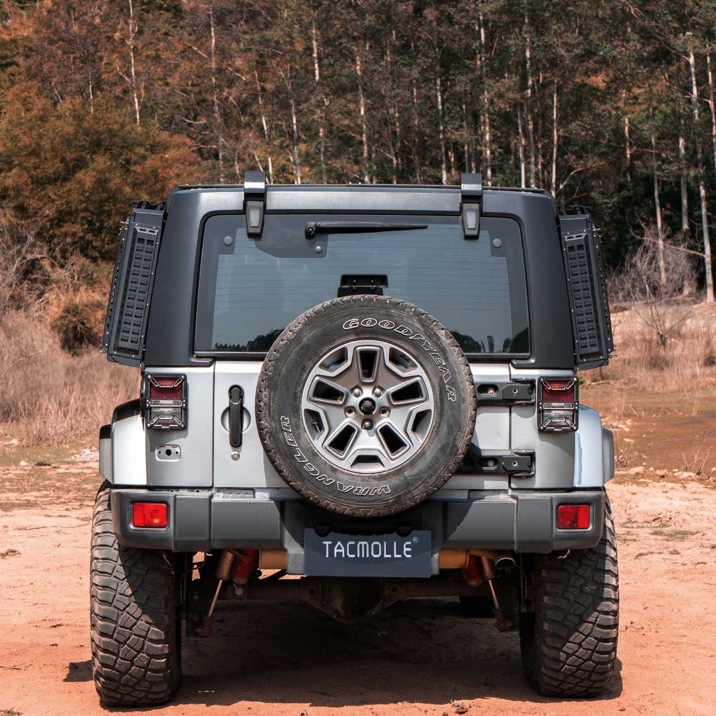 Rear Side Window Storage Box with Concealed Table for Jeep Wrangler JK 2007-2018, 2-Pack