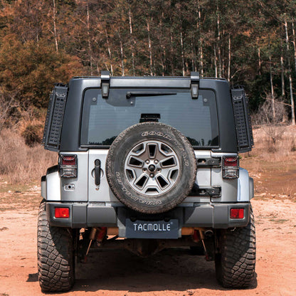 Rear Side Window Storage Box with Concealed Table for Jeep Wrangler JK 2007-2018, 2-Pack