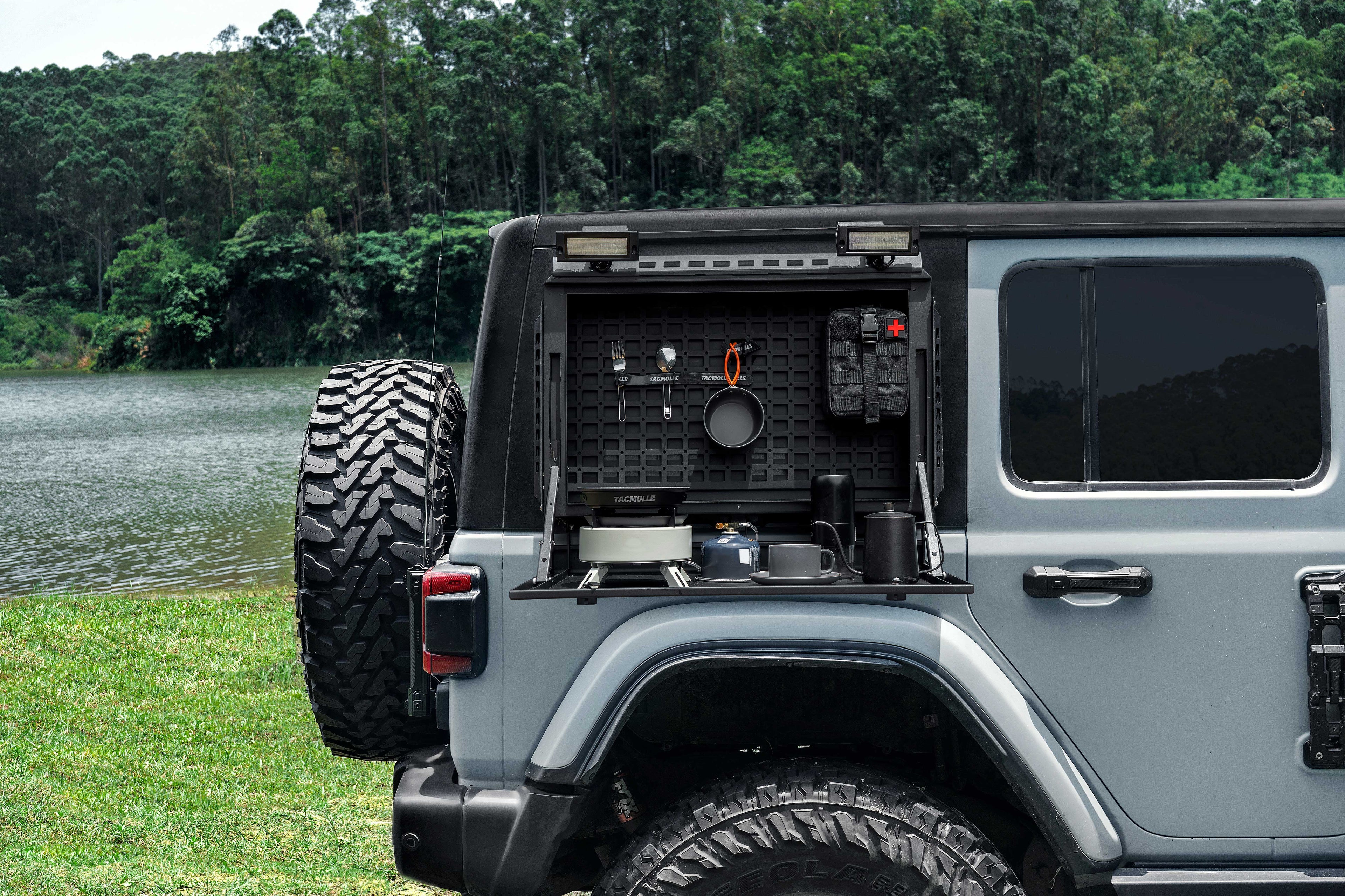 Rear Side Window Storage Box for Jeep Wrangler JL/JLU