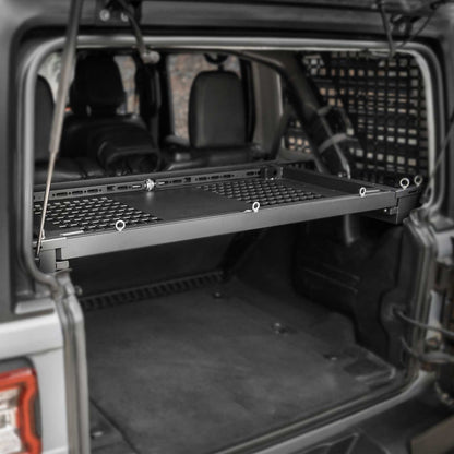 Rear Trunk Cargo Rack with MOLLE Panels for Jeep Wrangler JLU 2018-2023