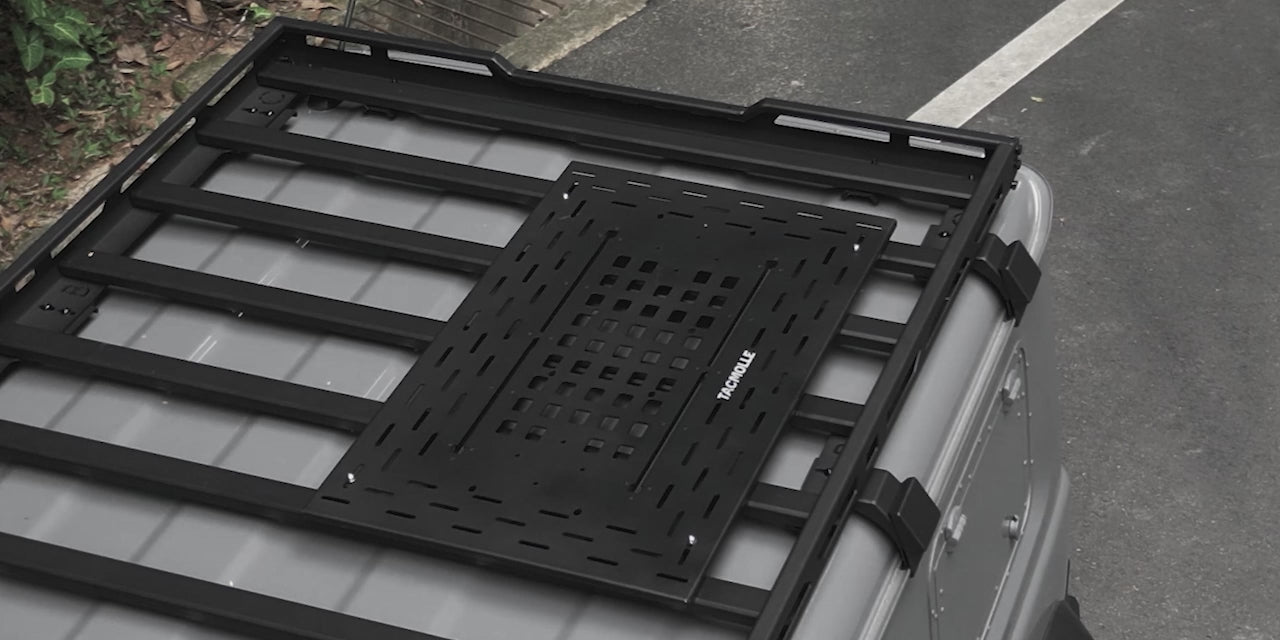 Load video: Universal Roof Rack MOLLE Panel